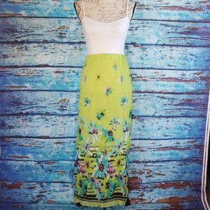 NWOT Aeropostale Bright Green Floral Maxi